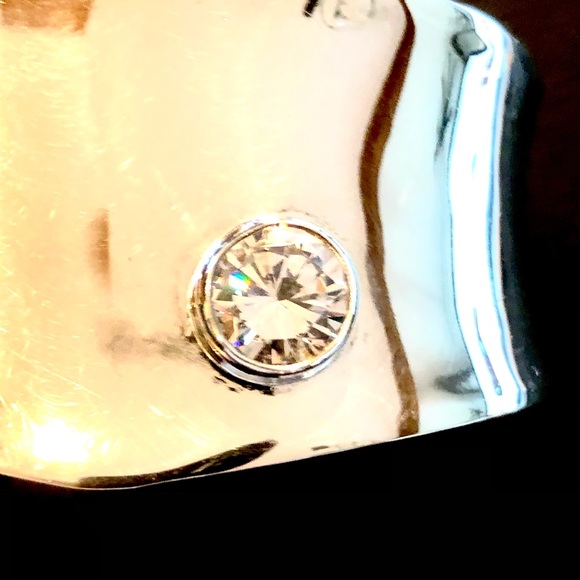 80’s STERLING SILVER CZ BRACELET - Picture 6 of 6